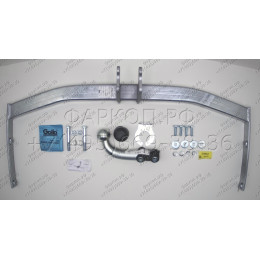 S092A GALIA Полностью оцинкованный фаркоп на SEAT Altea 2004-2015, в т.ч. Altea Freetrack / Altea XL. Тип шара: A. Подрезка бампера. Нагрузки: 1650/75 кг, масса фаркопа 17,01 кг