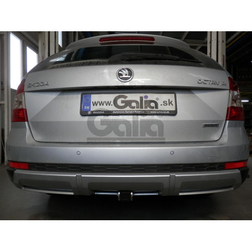 S105A GALIA Полностью оцинкованный фаркоп на Skoda Octavia III седан/универсал 2013-2020, Octavia IV седан/универсал 2020-, включая 4x4, включая Scout, Volkswagen Golf VII Sportsvan рестайлинг 2018-2020, Volkswagen T-Roc 2017-. Тип шара: A. Невидимый выре