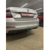 S105A GALIA Полностью оцинкованный фаркоп на Skoda Octavia III седан/универсал 2013-2020, Octavia IV седан/универсал 2020-, включая 4x4, включая Scout, Volkswagen Golf VII Sportsvan рестайлинг 2018-2020, Volkswagen T-Roc 2017-. Тип шара: A. Невидимый выре