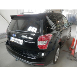 S106V GALIA Полностью оцинкованный фаркоп на Subaru Forester 2013-2018. Тип шара: AV (вертикальное быстросъемное крепление шара на ключе). Невидимый вырез ба