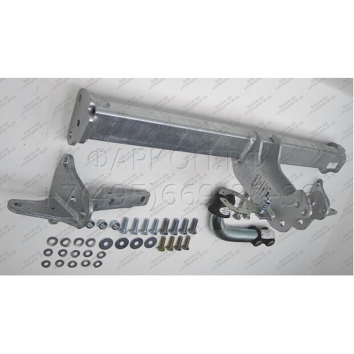 S127A GALIA Полностью оцинкованный фаркоп на Subaru XV 2011-2017. Подрозетник убирается за бампер. Тип шара: A. Невидимый вырез бампера. Нагрузки: 1600/75 кг, масса фаркопа 14,12 кг