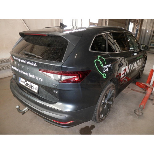 S142A GALIA Полностью оцинкованный фаркоп на Skoda Enyaq iV 2021-, Skoda Elroq 2024-, VW ID.4 2020-, VW ID.5 2022-, VW ID.7 2024-, VW ID.7 Tourer 2024-, Audi Q4 e-tron 2021-, Cupra Tavascan 2025-. Тип шара: A. Невидимый вырез бампера. Нагрузки: 1300/100 к