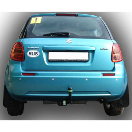S404-A Лидер-плюс ТСУ для Suzuki SX4 2006-2013. Требуется подрезка бампера. Нагрузки: 1000/75 кг, масса фаркопа 15,12 кг (без электрики в комплекте)