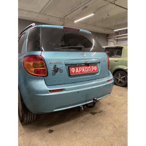 S404-A Лидер-плюс ТСУ для Suzuki SX4 2006-2013. Требуется подрезка бампера. Нагрузки: 1000/75 кг, масса фаркопа 15,12 кг (без электрики в комплекте)