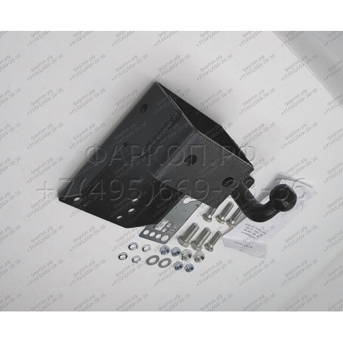 T-UAZ-01FC TAVIALS ТСУ со съемным шаром для УАЗ Hunter, 469, 3151, 31512, 31519, 2206, 3741, 37411, 3962, 3909, 39621, 452 без снятия и выреза бампера. Нагрузки: 1000/75 кг, масса фаркопа 8,54 кг (без электрики в комплекте)
