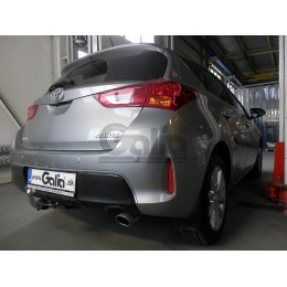 T056C GALIA Полностью оцинкованный фаркоп на Toyota Auris хетчбек 2007-2013, 2013-2018. Тип шара: C (горизонтальный съемный). Установка без снятия и выреза бампе
