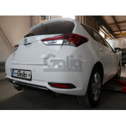 T056C GALIA Полностью оцинкованный фаркоп на Toyota Auris хетчбек 2007-2013, 2013-2018. Тип шара: C (горизонтальный съемный). Установка без снятия и выреза бампе