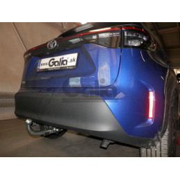 T079A GALIA Полностью оцинкованный фаркоп на Toyota Yaris Cross 2021-, Lexus LBX 2024-. Тип шара: A. Невидимый вырез бампера. Нагрузки: 1400/75 кг, масса фаркопа 15,02 кг