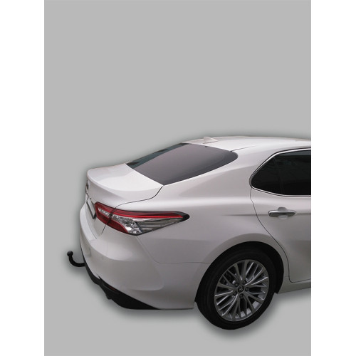T124-A Лидер-плюс ТСУ для Toyota Camry XV70 2017-2023. Требуется подрезка бампера. Нагрузки: 900/75 кг, масса фаркопа 13 кг, требуется 1 сверление (без электрики в комплекте)