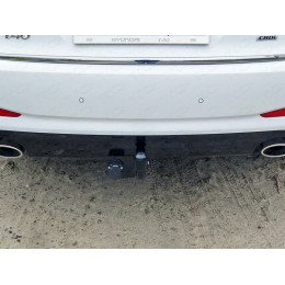 TCU00034 ТСС Фаркоп на Hyundai Sonata 2018-2020, Hyundai i40 2011-2018. Требуется подрезка бампера. Тип шара: A. Нагрузки: 1200/75 кг