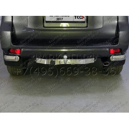 TCU00061 ТСС Фаркоп на Toyota Land Cruiser Prado 150 2009-2023 с накладкой с надписью Land Cruiser без подрезки бампера. Тип шара: F. Нагрузки: 1800/120 кг