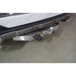 TCU00319 ТСС Фаркоп оцинкованный на GAC GS8 4WD 2019-2023 с накладкой с надписью GAC. Тип шара: F. Нагрузки: 1250/75 кг