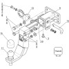 TCU00359N ТСС Распродажа! Фаркоп оцинкованный на Tank 300 2022- с логотипом Tank, без подрезки бампера. Тип шара: E (шаровый узел под американский квадрат с нержавеющим шаром). Нагрузки: 2500/100 кг