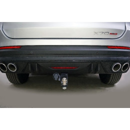 TCU00381 ТСС Фаркоп оцинкованный на Jetour X90 Plus 2WD 2023-, Jetour X70 Plus 2WD 2023-. Требуется подрезка бампера. Тип шара: E (шаровый узел под американский квадрат