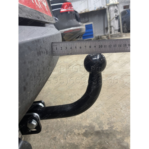 K112-A Лидер-плюс ТСУ для Kia Sportage 2010-2015, Hyundai ix35 2010-2015 без снятия и выреза бампера. Нагрузки: 1500/75 кг, масса фаркопа 17,52 кг (без электрики в комплекте)