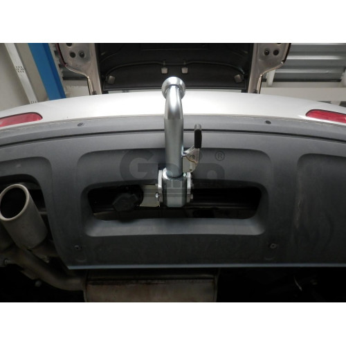 V069V GALIA Полностью оцинкованный фаркоп на Volkswagen Tiguan 2007-2016, Tiguan 2 2016-2024, Tiguan 3 2024-, VW Tayron 2024-, Audi Q3 2011-2019, 2019-2025, 2025-, SEAT Tarraco 2018-2024, 2024-. Подрозетник убирается за бампер. Тип шара: AV (вертикальное 