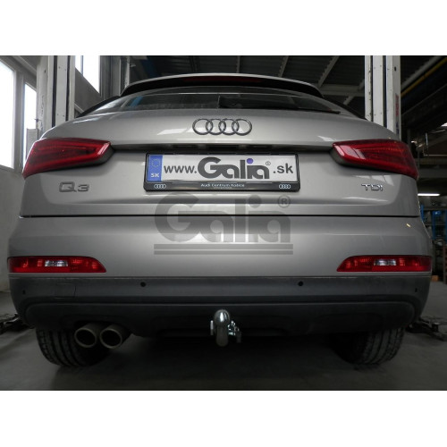 V069V GALIA Полностью оцинкованный фаркоп на Volkswagen Tiguan 2007-2016, Tiguan 2 2016-2024, Tiguan 3 2024-, VW Tayron 2024-, Audi Q3 2011-2019, 2019-2025, 2025-, SEAT Tarraco 2018-2024, 2024-. Подрозетник убирается за бампер. Тип шара: AV (вертикальное 