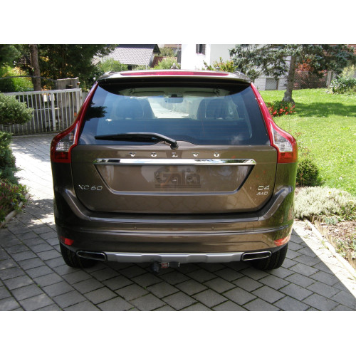 V070C GALIA Полностью оцинкованный фаркоп на Volvo XC60 2008-2017. Тип шара: C (горизонтальный съемный). Невидимый вырез бампера. Нагрузки: 2100/90 кг, масса фаркопа 16,57 кг