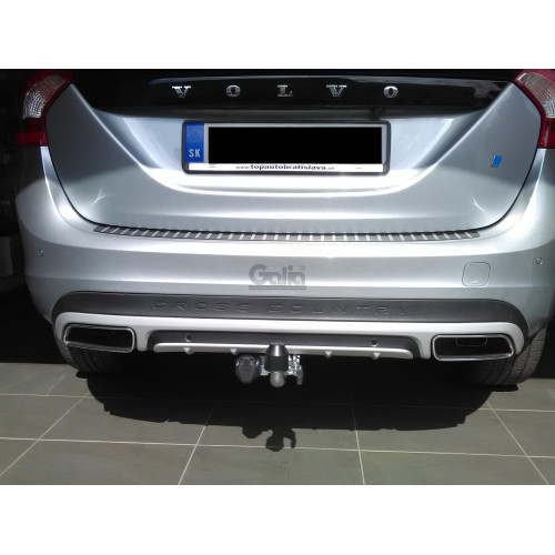 V070C GALIA Полностью оцинкованный фаркоп на Volvo XC60 2008-2017. Тип шара: C (горизонтальный съемный). Невидимый вырез бампера. Нагрузки: 2100/90 кг, масса фаркопа 16,57 кг
