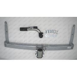 V079C GALIA Полностью оцинкованный фаркоп на Volvo S80 2006-2016, Volvo V70 2007-2016. Подрозетник убирается за бампер. Тип шара: C (горизонтальный съемный). Невиди