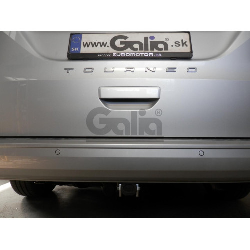 V090A GALIA Полностью оцинкованный фаркоп на Volkswagen Caddy 2020-, Ford Tourneo Connect 2022-, Ford Transit Connect 2022-. Тип шара: A. Установка без выреза бампера. Нагрузки: 1500/80 кг, масса фаркопа 15,72 кг