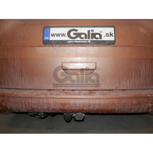 V090A GALIA Полностью оцинкованный фаркоп на Volkswagen Caddy 2020-, Ford Tourneo Connect 2022-, Ford Transit Connect 2022-. Тип шара: A. Установка без выреза бампера. Нагрузки: 1500/80 кг, масса фаркопа 15,72 кг