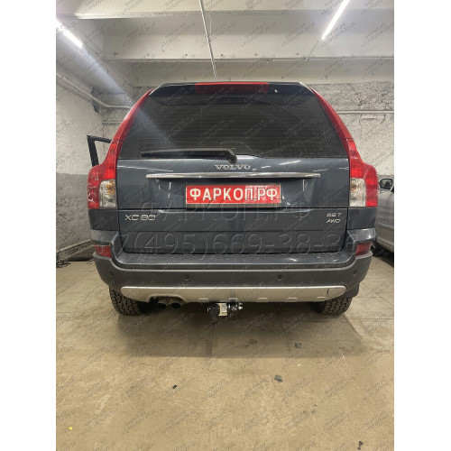 V203-A Лидер-плюс ТСУ для Volvo XC90 2006-2014 без снятия и выреза бампера. Нагрузки: 1500/75 кг, масса фаркопа 15,32 кг (без электрики в комплекте)