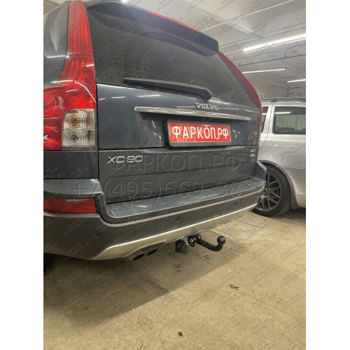 V203-A Лидер-плюс ТСУ для Volvo XC90 2006-2014 без снятия и выреза бампера. Нагрузки: 1500/75 кг, масса фаркопа 15,32 кг (без электрики в комплекте)