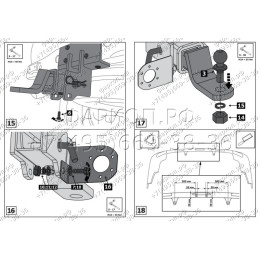 F.5714.003 BERG Фаркоп на Toyota Land Cruiser Prado 120 2002-2009, Prado 150 (кроме Black Onyx) 2009-2023, Lexus GX470 2003-2009, Lexus GX460 2009-2023. Требуется подрезка бампера. Тип шара: E. Нагрузки: