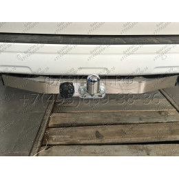 3090-FL ORIS Тюнинговый фаркоп с металлической накладкой на Toyota Land Cruiser Prado J150 2010-2023, Lexus GX460 2010-2014 без выреза в бампере. Тип шара: F. Нагрузки: 2000/120 кг