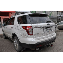 3971-A ORIS Фаркоп на Ford Explorer 2011-2015. Необходима подрезка бампера. Тип шара: A. Нагрузки: 1500/75 кг, масса фаркопа 21,2 кг (без электрики в комплекте)