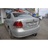 2193-A ORIS Фаркоп на Volkswagen Polo седан 2010-2020, Volkswagen Polo лифтбек 2020-. Необходима подрезка бампера. Тип шара: A. Нагрузки: 1000/75 кг, масса фаркопа 13 кг (без электрики в комплекте)