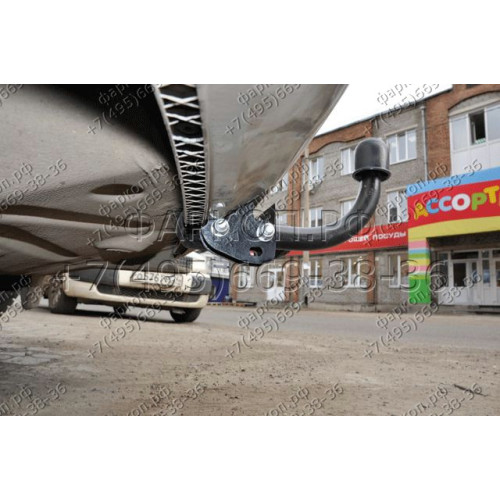 2193-A ORIS Фаркоп на Volkswagen Polo седан 2010-2020, Volkswagen Polo лифтбек 2020-. Необходима подрезка бампера. Тип шара: A. Нагрузки: 1000/75 кг, масса фаркопа 13 кг (без электрики в комплекте)
