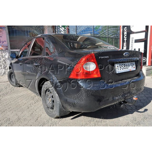 3948-A ORIS Фаркоп на Ford Focus II седан 2005-2011 без выреза в бампере. Тип шара: A. Нагрузки: 1000/75 кг, масса фаркопа 15,4 кг (без электрики в комплекте)