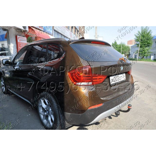 4753-A ORIS Фаркоп на BMW X1 E84 2009-2015 без выреза в бампере. Тип шара: A. Нагрузки: 1500/50 кг, масса фаркопа 15,6 кг (без электрики в комплекте)