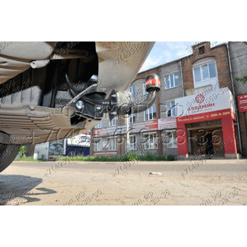 4753-A ORIS Фаркоп на BMW X1 E84 2009-2015 без выреза в бампере. Тип шара: A. Нагрузки: 1500/50 кг, масса фаркопа 15,6 кг (без электрики в комплекте)