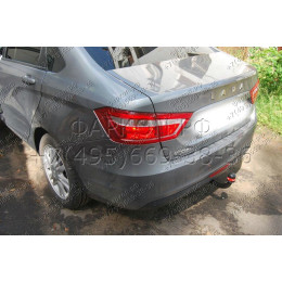 1234-A ORIS Фаркоп на Лада Веста (Lada Vesta) седан / SportWagon, включая Cross 2016-2022 без подрезки бампера. Тип шара: A. Нагрузки: 900/70 кг, масса фаркопа 14,4 кг (без 