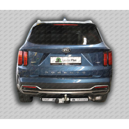 K132-F(N) Лидер-плюс ТСУ (с металлич. пластиной) для Kia Sorento 2020- без снятия и выреза бампера. Тип шара: F. Нагрузки: 2000/100 кг, масса фаркопа 21,4 кг (без э
