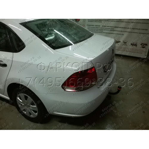 2193-A ORIS Фаркоп на Volkswagen Polo седан 2010-2020, Volkswagen Polo лифтбек 2020-. Необходима подрезка бампера. Тип шара: A. Нагрузки: 1000/75 кг, масса фаркопа 13 кг (без электрики в комплекте)