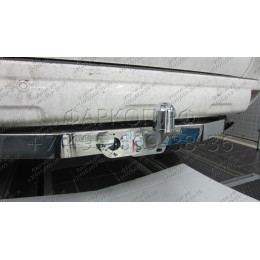 3090-FL ORIS Тюнинговый фаркоп с металлической накладкой на Toyota Land Cruiser Prado J150 2010-2023, Lexus GX460 2010-2014 без выреза в бампере. Тип шара: F. Нагрузки: 2000/120 кг