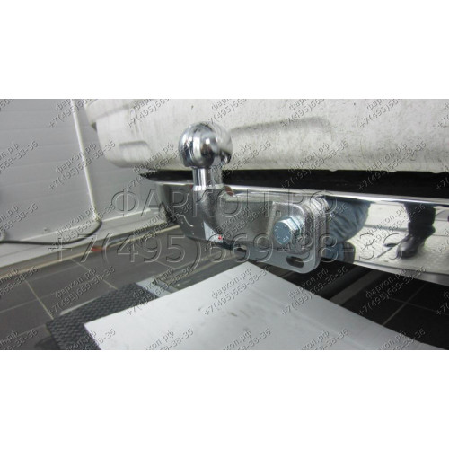 3090-FL ORIS Тюнинговый фаркоп с металлической накладкой на Toyota Land Cruiser Prado J150 2010-2023, Lexus GX460 2010-2014 без выреза в бампере. Тип шара: F. Нагрузки: 2000/120 кг, масса фаркопа 21 кг (без электрики в комплекте)