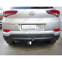 HY 28 AVTOS Фаркоп на Hyundai Tucson дорестайл 2015-2018 без подрезки бампера. Тип шара: A. Нагрузки: 2000/100 кг, масса фаркопа 17,5 кг (без электрики в комплекте)
