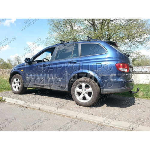 S-452 STEINHOF Фаркоп на SsangYong Kyron 2005-2016. Требуется подрезка бампера. Тип шара: A. Нагрузки: 2300/100 кг, масса фаркопа 26,5 кг (без электрики в комплекте)