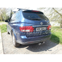 S-452 STEINHOF Фаркоп на SsangYong Kyron 2005-2016. Требуется подрезка бампера. Тип шара: A. Нагрузки: 2300/100 кг, масса фаркопа 26,5 кг (без электрики в комплекте)
