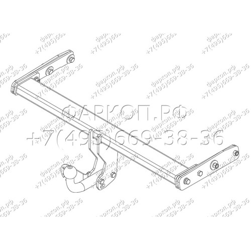 VL 02 AVTOS Фаркоп на Volvo XC60 2008-2012. Необходима подрезка бампера. Тип шара: A. Нагрузки: 2000/100 кг, масса фаркопа 20 кг (без электрики в комплекте)