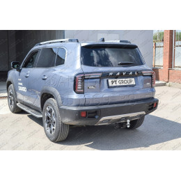 HVR-22-991122.00 PT GROUP Фаркоп на Haval Dargo 2022- без подрезки бампера. Тип шара: E (легкосъемный шар под квадрат). Нагрузки: 2000/100 кг, масса фаркопа 18 кг (без э