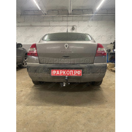 1420-A ORIS Фаркоп на Renault Megane Classic II седан 2003-2008/11, Megane II универсал 2003/9-2008 без выреза в бампере. Тип шара: A. Нагрузки: 1100/50 кг, масса фаркопа 20 кг (без 