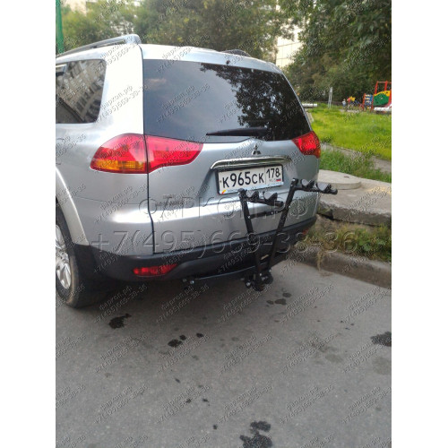 4166-A ORIS Фаркоп на Mitsubishi Pajero Sport 2 2008-2016, Mitsubishi Pajero Sport 3 2016-2021 без выреза в бампере. Тип шара: A. Нагрузки: 2500/100 кг, масса фаркопа 20,5 кг (без электрики в комплекте)