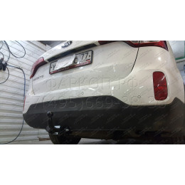 H224-A Лидер-плюс ТСУ для Hyundai Santa Fe 2012-2018, Hyundai Grand Santa Fe 2014-2018, Kia Sorento 4 XM FL 2012-2020, кроме Prime. Требуется подрезка бампера. Нагрузки: 1300/75 кг, масса фарк