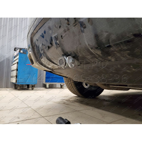 R101C GALIA Полностью оцинкованный фаркоп на Land Rover Range Rover Sport 2013-2022. Тип шара: C (горизонтальный съемный). Невидимый вырез бампера. Нагрузки: 3500/200 кг, масса фаркопа 23,87 кг